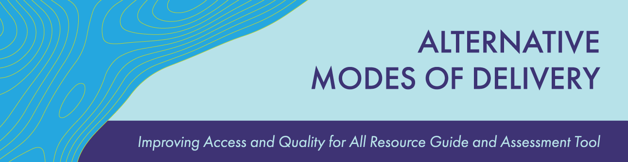 alternative modes of delivery