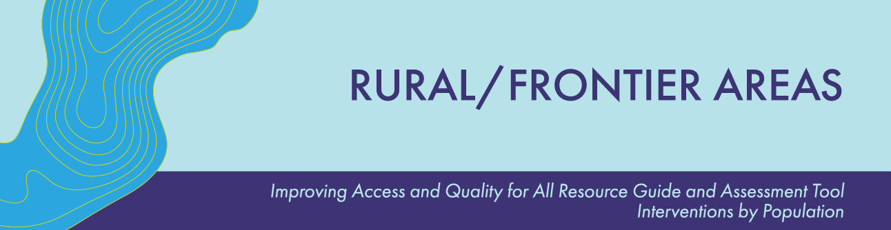 rural and frontier areas